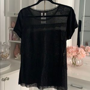 BCBG lace tee
